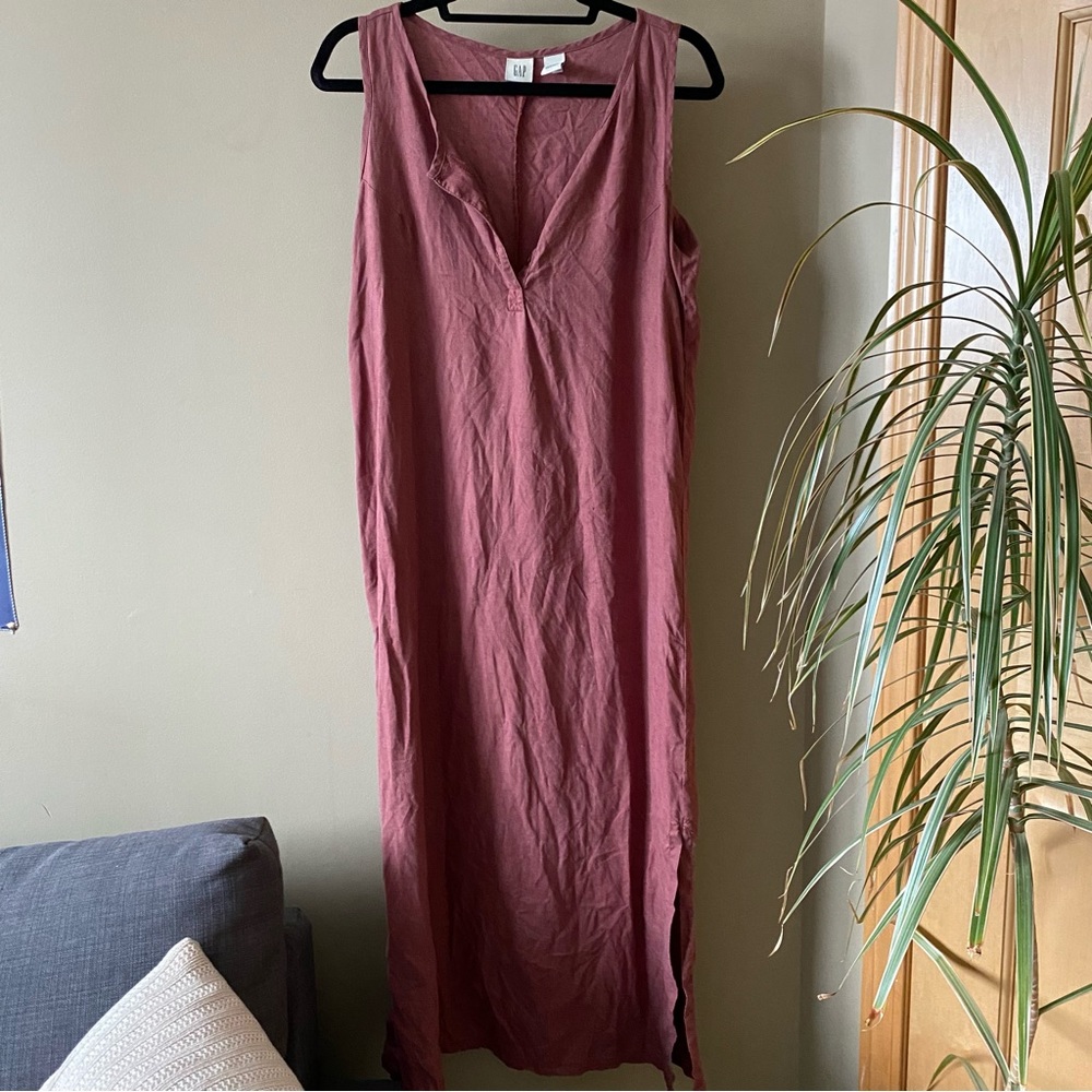 GAP Women's Midi Dress in Mauve